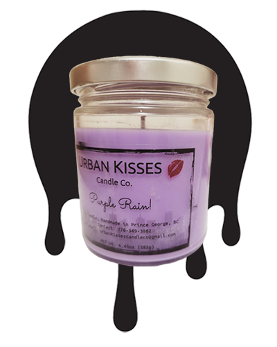 purple rain soy candle
